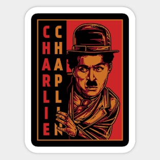 Charlie Chaplin Pop Art Sticker